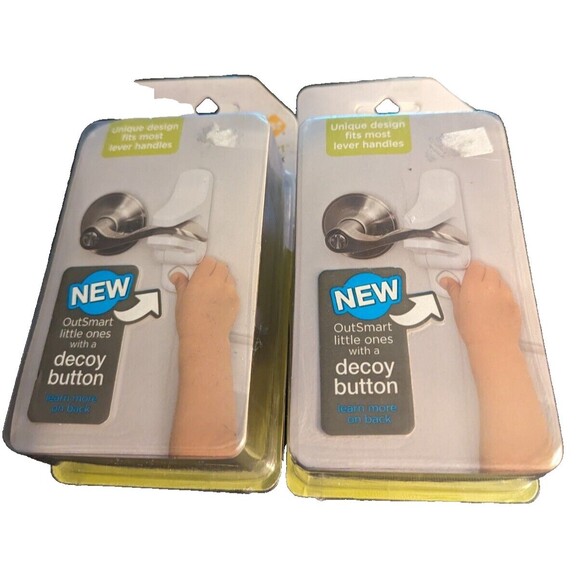 Safety 1st Baby/Kids Home Safety Childproof Outsmart Lever Handle Lock 2pk - Picture 2 of 4